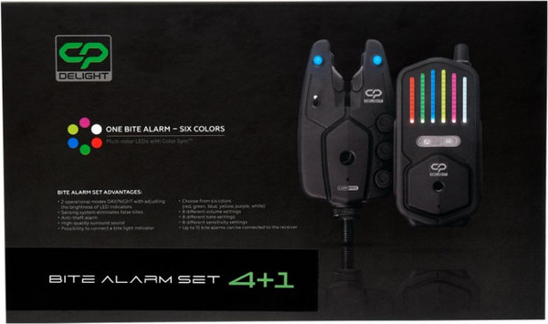 Изображение товара Набор сигнализаторов поклевки Carp Pro Delight Bite Alarm 4+1 / CPD2958-4