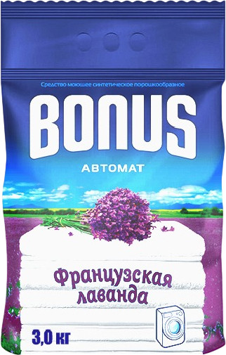 Изображение товара Стиральный порошок БЗПИ Bonus Автомат Французская лаванда 23c675-3567 (3кг)