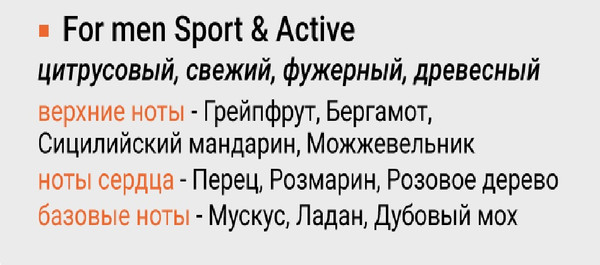 Изображение товара Дезодорант-спрей Аэро-Про №1 Sport & Active for men (150мл)