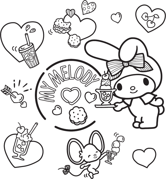 Изображение товара Раскраска АСТ My Melody, мягкая обложка