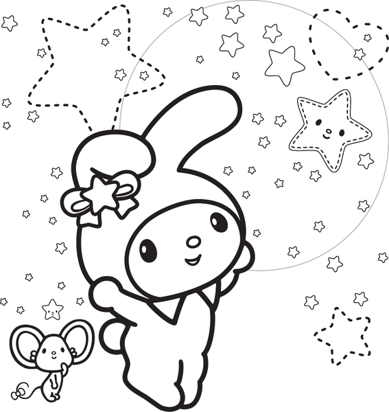 Изображение товара Раскраска АСТ My Melody, мягкая обложка