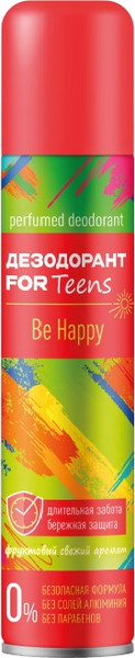Изображение товара Дезодорант-спрей Аэро-Про For Teens Be Happy (150мл)
