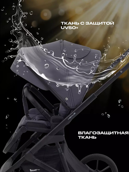 Изображение товара Детская универсальная коляска Rant Basic Nexus 2 в 1 / RA106 (графит)