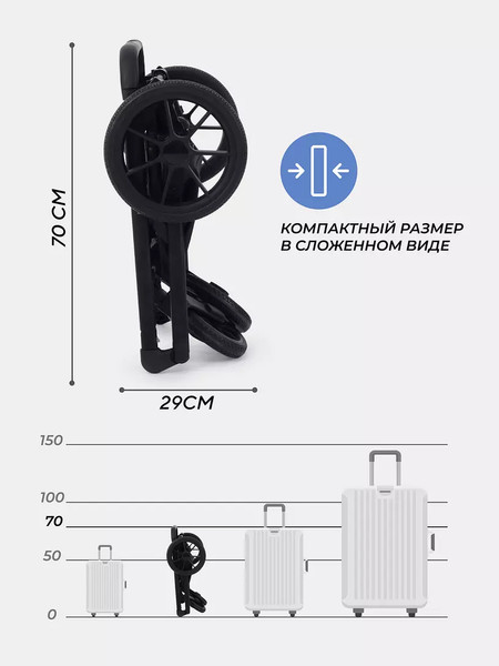 Изображение товара Детская универсальная коляска Rant Basic Nexus 2 в 1 / RA106 (графит)