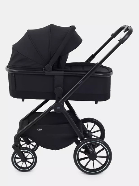 Изображение товара Детская универсальная коляска MOWbaby Amber 3 в 1 / MB068 (черный)
