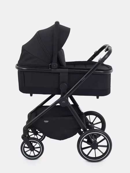 Изображение товара Детская универсальная коляска MOWbaby Amber 3 в 1 / MB068 (черный)