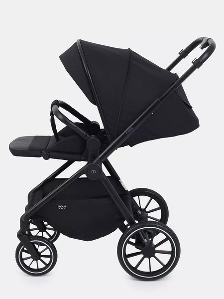 Изображение товара Детская универсальная коляска MOWbaby Amber 3 в 1 / MB068 (черный)