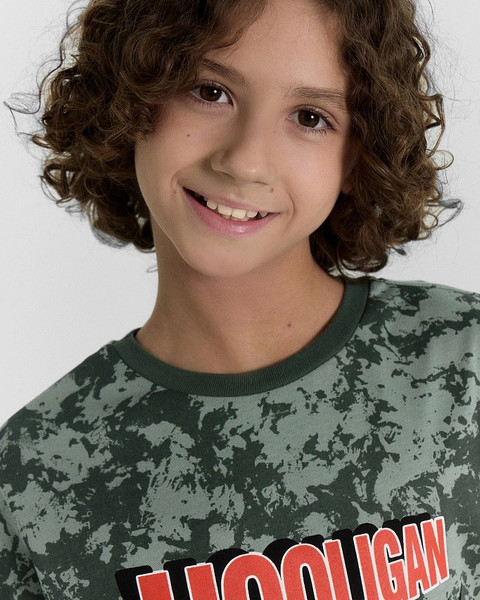 Изображение товара Футболка детская Mark Formelle 113379 (р.104-56, миллитари варка на зеленом)