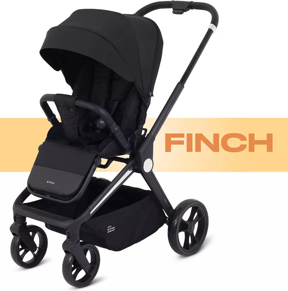 Изображение товара Детская прогулочная коляска MOWbaby Finch / MB105 (черный)