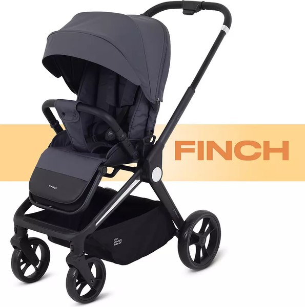 Изображение товара Детская прогулочная коляска MOWbaby Finch / MB105 (графит)