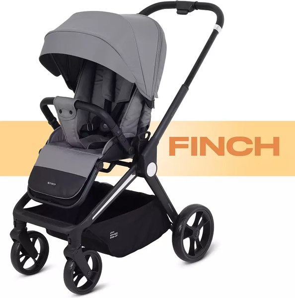 Изображение товара Детская прогулочная коляска MOWbaby Finch / MB105 (серый)