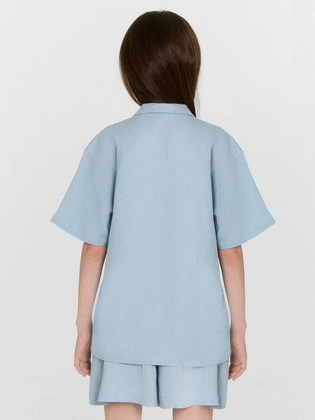 Изображение товара Рубашка детская Mark Formelle 117930 (р.134-68, серо-голубой-1)