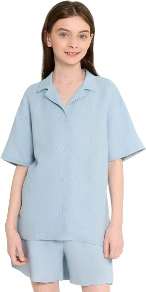 Изображение товара Рубашка детская Mark Formelle 117930 (р.140-68, серо-голубой-1)