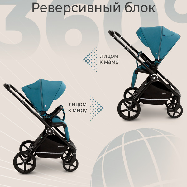 Изображение товара Детская универсальная коляска Sweet Baby Cupola 2в1 (Ocean Green)