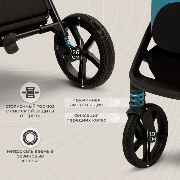 Изображение товара Детская универсальная коляска Sweet Baby Cupola 2в1 (Ocean Green)