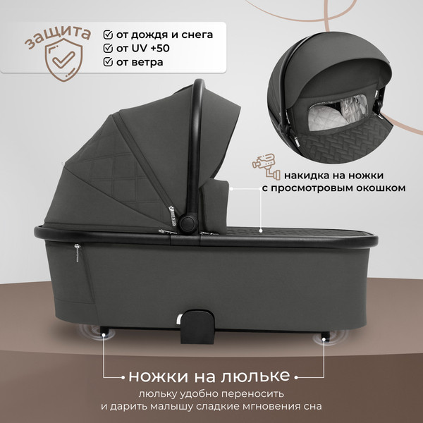 Изображение товара Детская универсальная коляска Sweet Baby Porto 2в1 (темно-серый)