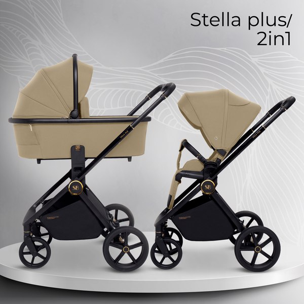 Изображение товара Детская универсальная коляска Sweet Baby Stella Plus 2в1 (бежевый)