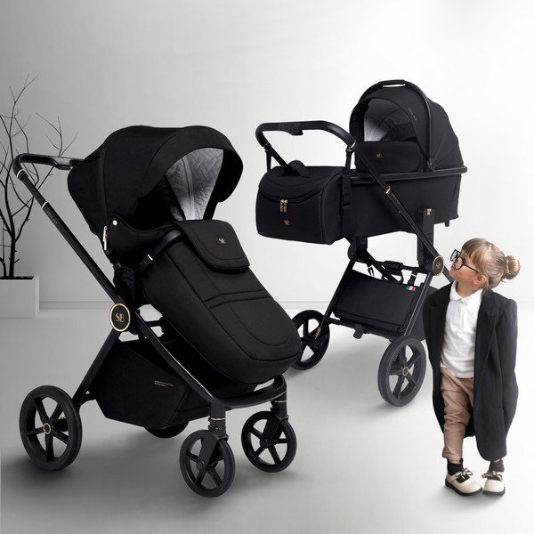 Изображение товара Детская универсальная коляска Sweet Baby Stella Plus 2в1 (темно-серый)