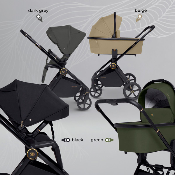 Изображение товара Детская универсальная коляска Sweet Baby Stella Plus 2в1 (темно-серый)