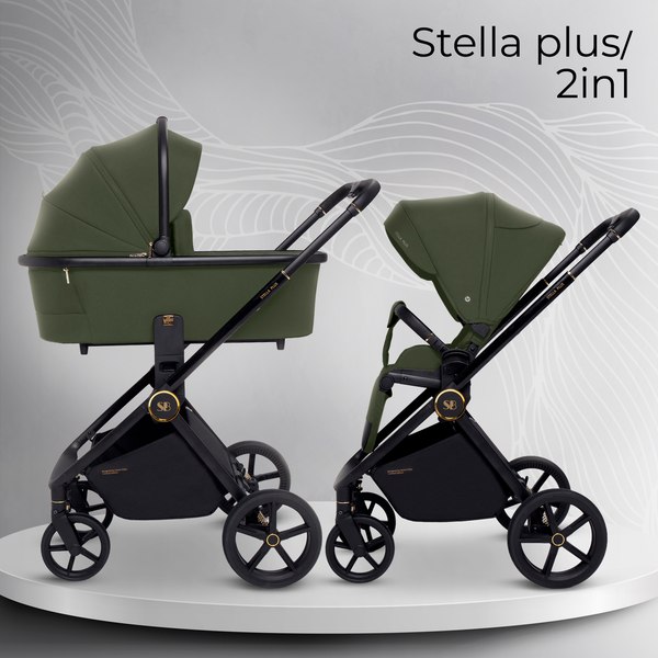 Изображение товара Детская универсальная коляска Sweet Baby Stella Plus 2в1 (зеленый)