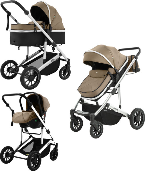 Изображение товара Детская универсальная коляска Sweet Baby Amare 3в1 (бежевый)
