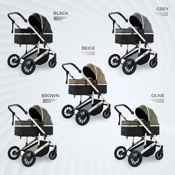 Изображение товара Детская универсальная коляска Sweet Baby Amare 3в1 (оливковый)