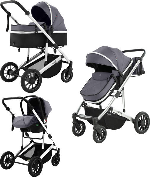 Изображение товара Детская универсальная коляска Sweet Baby Amare 3в1 (серый)