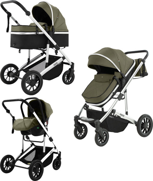Изображение товара Детская универсальная коляска Sweet Baby Amare 3в1 (оливковый)