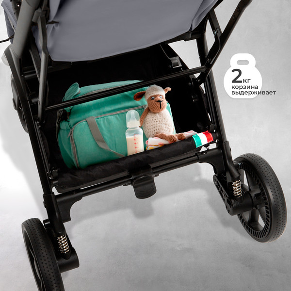 Изображение товара Детская прогулочная коляска Sweet Baby Colibri Plus (светло-серый)