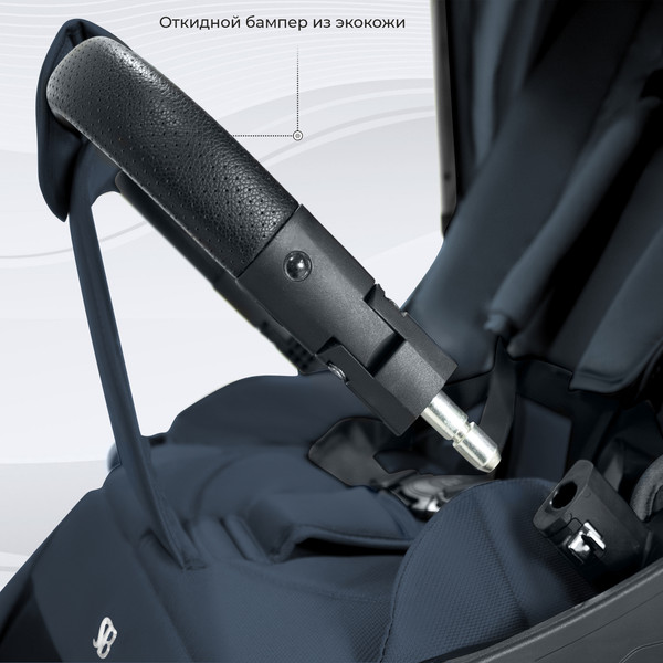 Изображение товара Детская универсальная коляска Sweet Baby Vento 3в1 (серебристо-голубой)