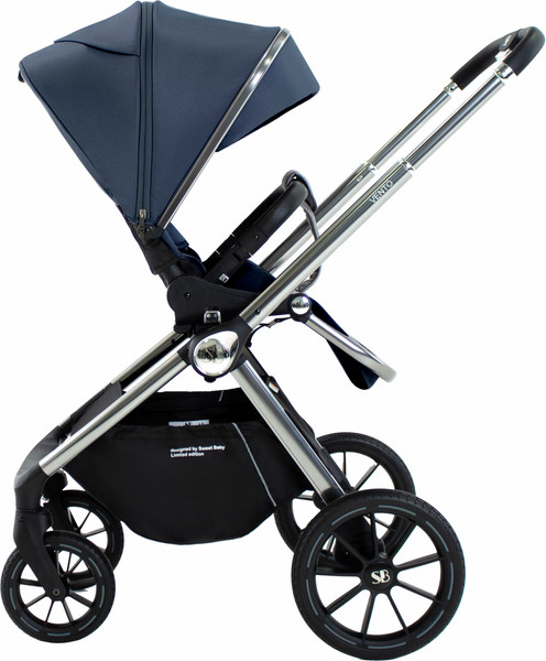 Изображение товара Детская универсальная коляска Sweet Baby Vento 3в1 (серебристо-голубой)