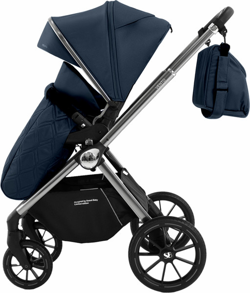 Изображение товара Детская универсальная коляска Sweet Baby Vento 3в1 (серебристо-голубой)