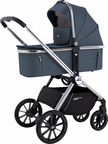 Изображение товара Детская универсальная коляска Sweet Baby Vento 3в1 (серебристо-голубой)