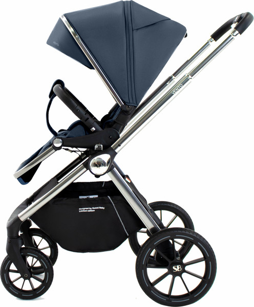 Изображение товара Детская универсальная коляска Sweet Baby Vento 3в1 (серебристо-голубой)
