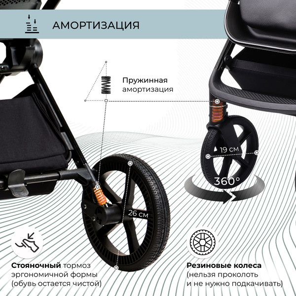 Изображение товара Детская прогулочная коляска Sweet Baby Elegante (Chrome Blue)
