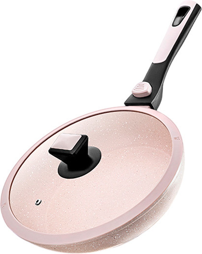 Изображение товара Сковорода Elan Gallery Fierra / 130039 (24см, бежевый мрамор)