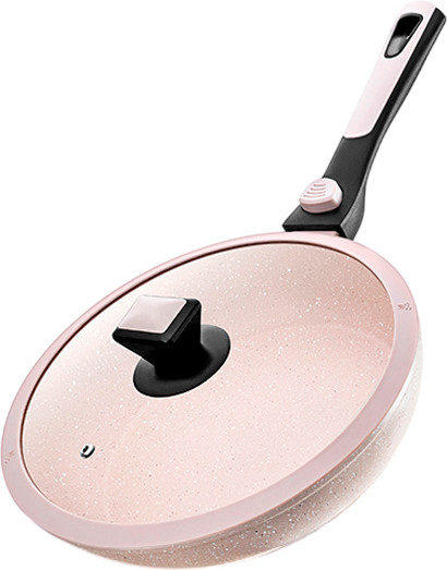 Изображение товара Сковорода Elan Gallery Fierra / 130042 (26см, бежевый мрамор)