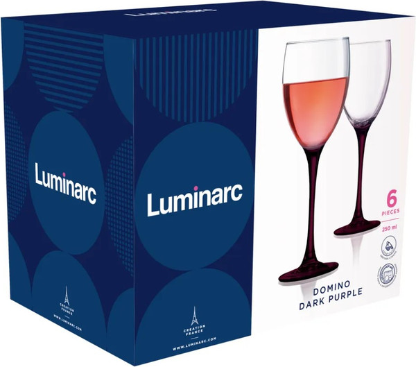 Изображение товара Набор бокалов Luminarc Домино Дарк Пепл O0574 (6шт)