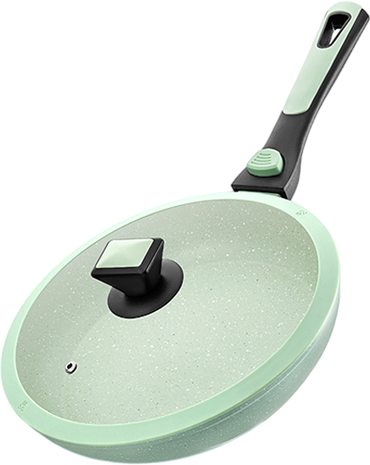 Изображение товара Сковорода Elan Gallery Fierra / 130043 (26см, зеленый мрамор)