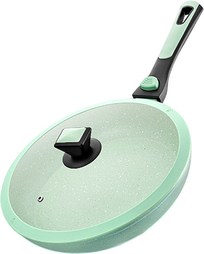 Изображение товара Сковорода Elan Gallery Fierra / 130046 (28см, зеленый мрамор)