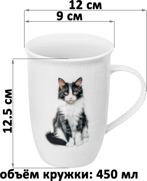 Изображение товара Кружка Elan Gallery Кот Степан / 230245 (450мл)
