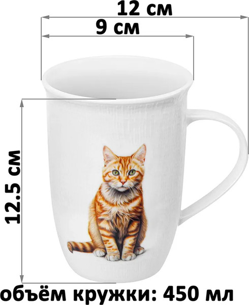 Изображение товара Кружка Elan Gallery Кот Борис / 230246 (450мл)
