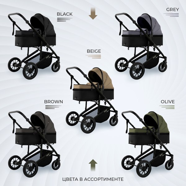 Изображение товара Детская универсальная коляска Sweet Baby Amare GL 2в1 (серый)