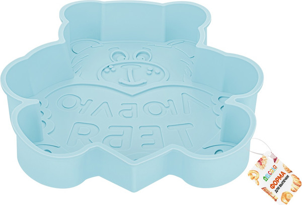 Изображение товара Форма для выпечки El Casa Медвежонок люблю тебя / 960200 (голубой)