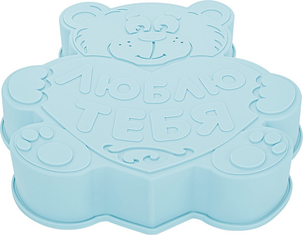 Изображение товара Форма для выпечки El Casa Медвежонок люблю тебя / 960200 (голубой)