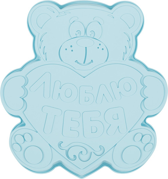 Изображение товара Форма для выпечки El Casa Медвежонок люблю тебя / 960200 (голубой)