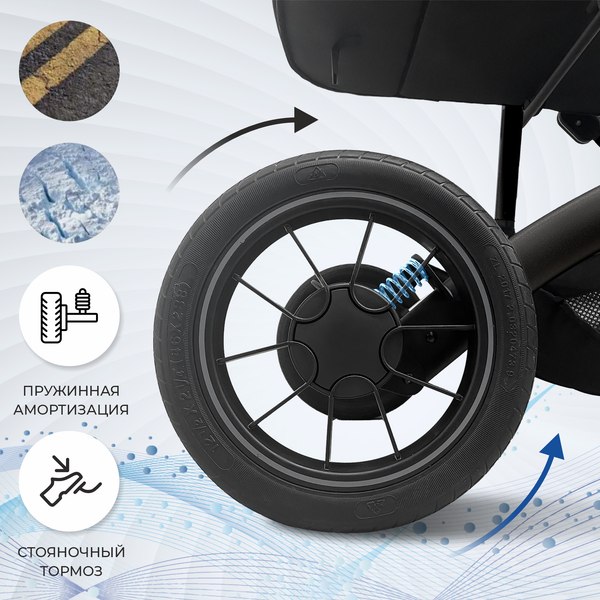 Изображение товара Детская универсальная коляска Sweet Baby Amare GL 2в1 (серый)