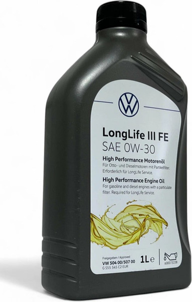 Изображение товара Моторное масло Volkswagen Original Longlife III FE 0W30 (1л)