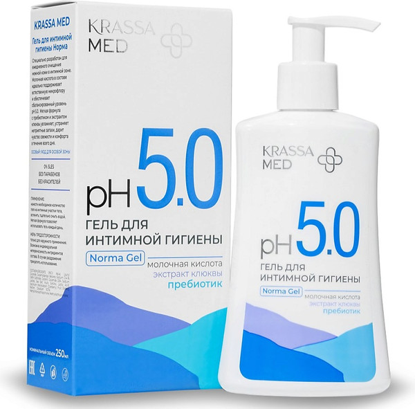 Изображение товара Гель для интимной гигиены Krassa med Норма (250мл)