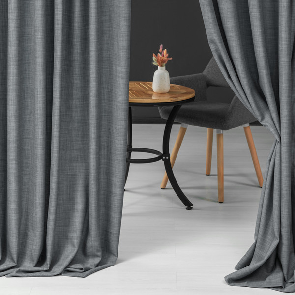 Изображение товара Комплект штор АКВИЛАРИЯ Вербена 500x240 (темно-серый)